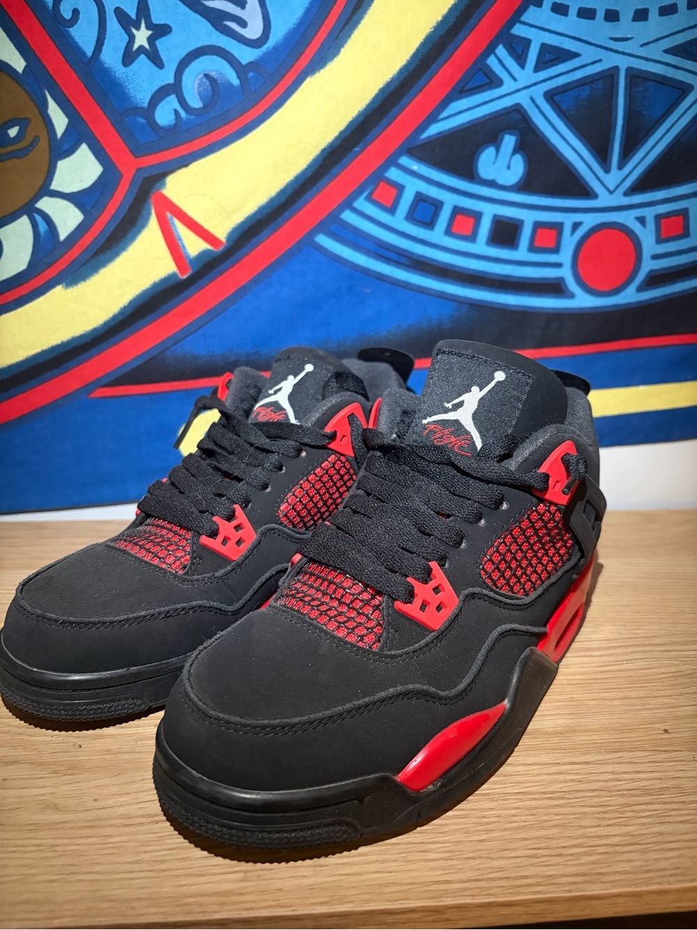 Jordan Black and Red Low-Top Sneakers